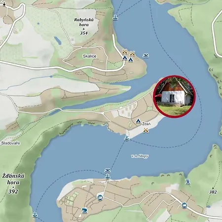 Chata Slapy - Primo U Plaze Zdan Semesterbostad